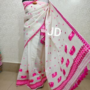 Pure Kesa Paat Mekhela Chador, Kesa Paat Mekhela Chador, Pure Cotton Mekhela Chador