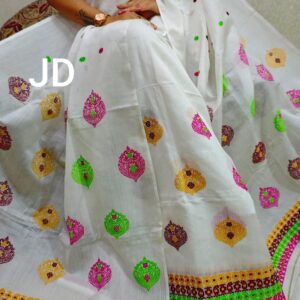 Pure Kesa Paat Mekhela Chador, Kesa Paat Mekhela Chador, Pure Cotton Mekhela Chador